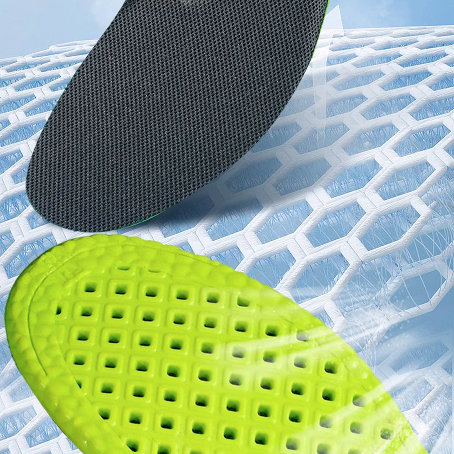 Nelipo insoles for leather shoes Sports shock absorption