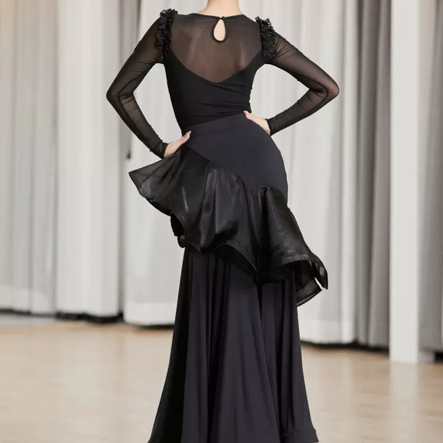 Nelipo Ballroom dancing uniforms Eltz ballroom dance skirt two-piece