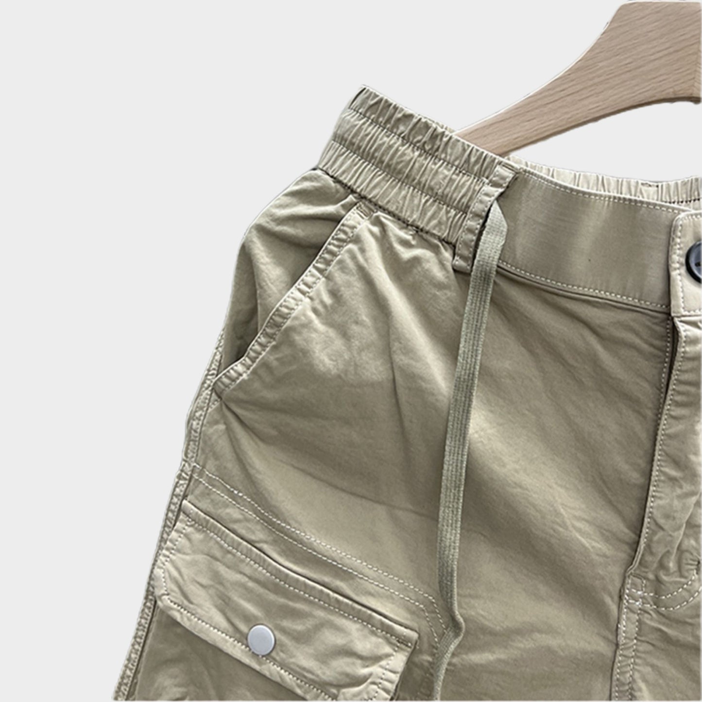 Nelipo Workwear Bottoms Summer casual Bottoms Retro distressed loose trend
