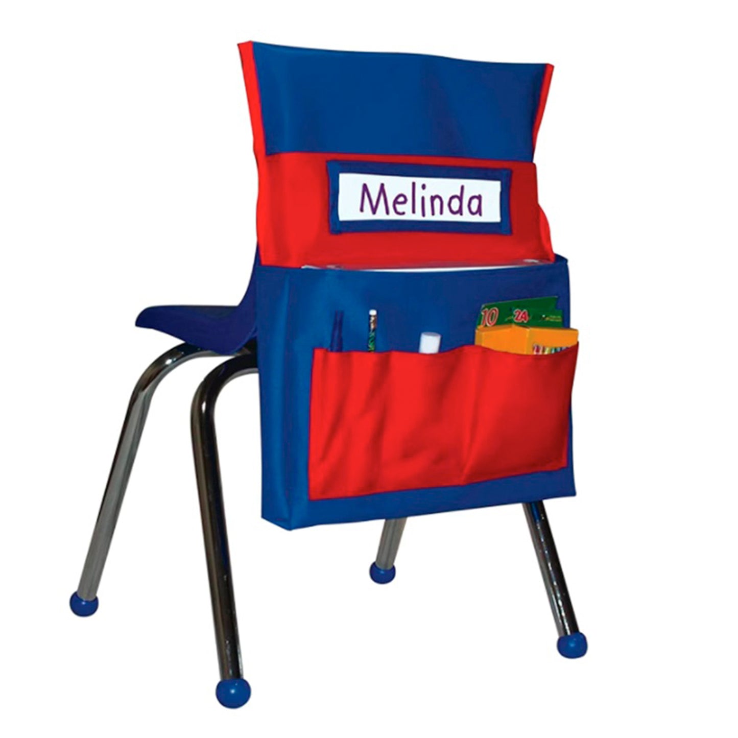 Nelipo pouches for holding school supplies that fits over the back of a chair