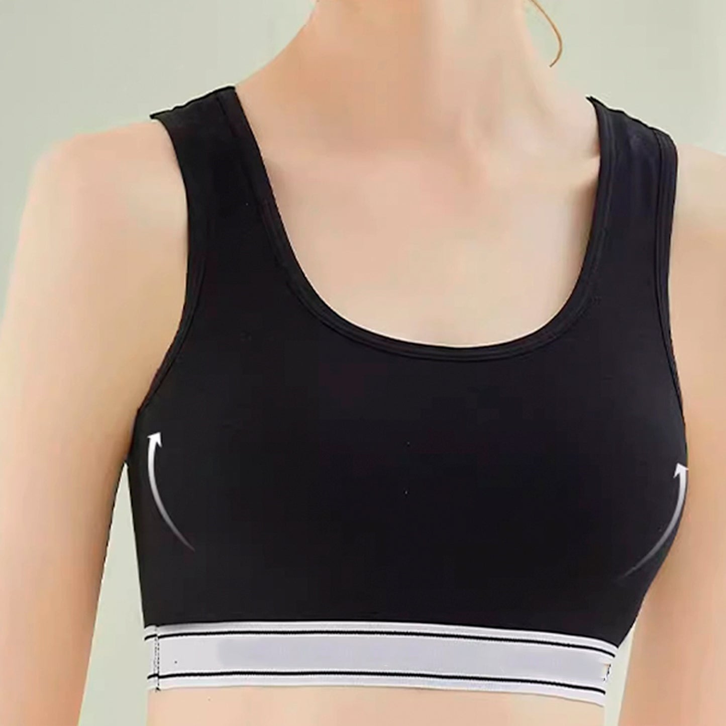 Nelipo Women's pure cotton Underwear summer hurdle sports fitness top