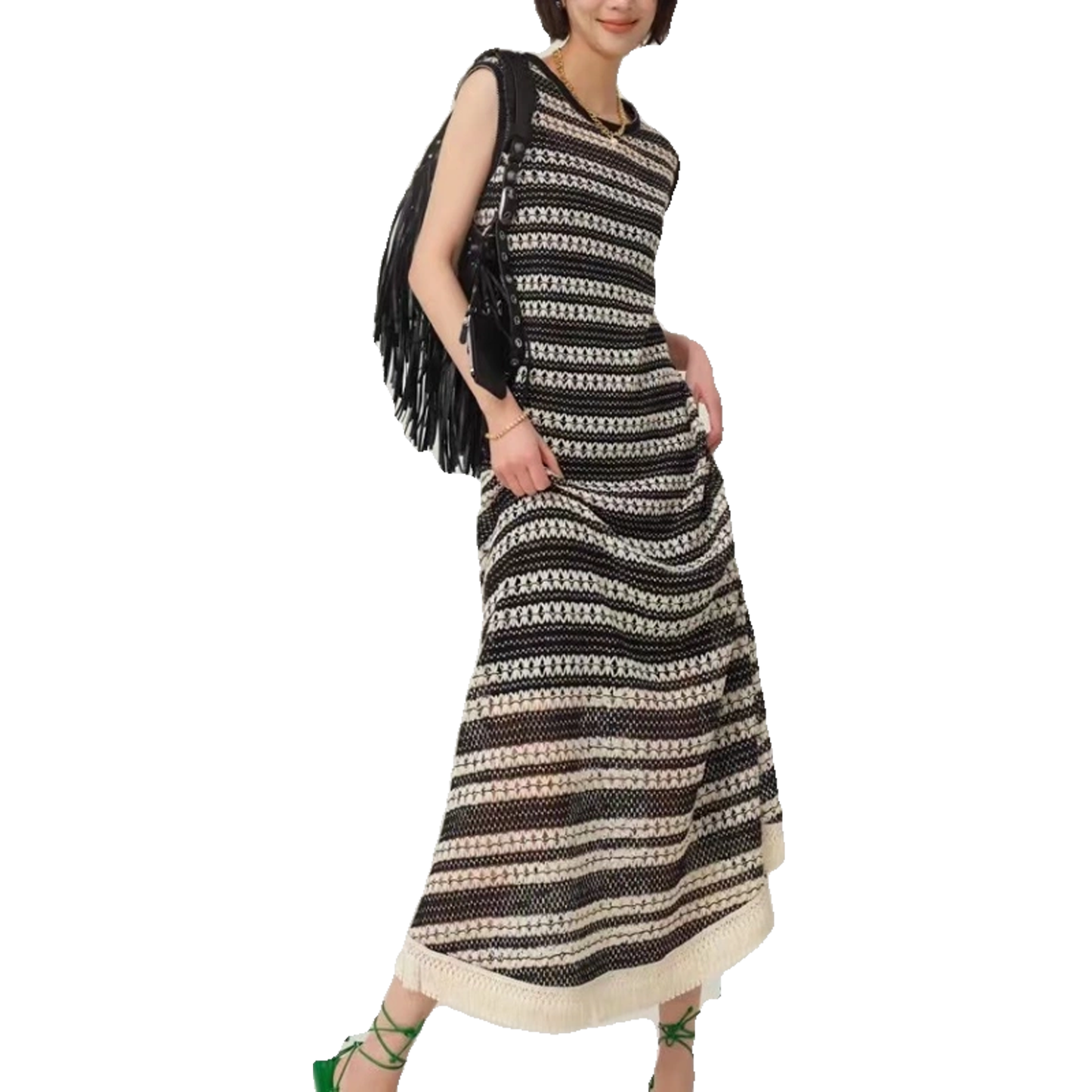 Nelipo women's Knit dresses Hollow knitted design