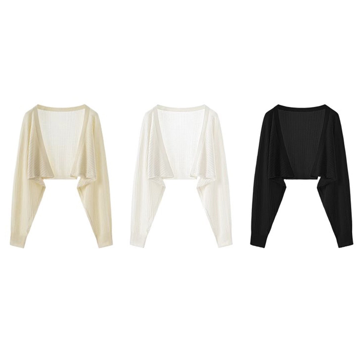 Nelipo Sunscreen Cardigan Women's Summer Ultra-thin Hollow Ice Silk Smocks