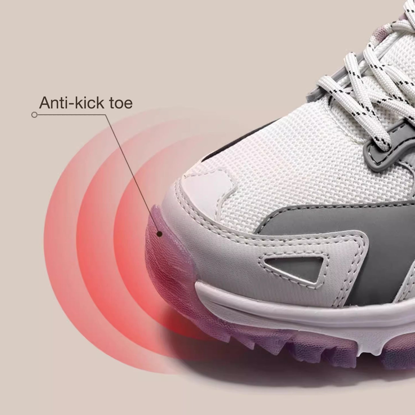 Nelipo Women's outdoor sports waterproof and non-slip hiking shoes