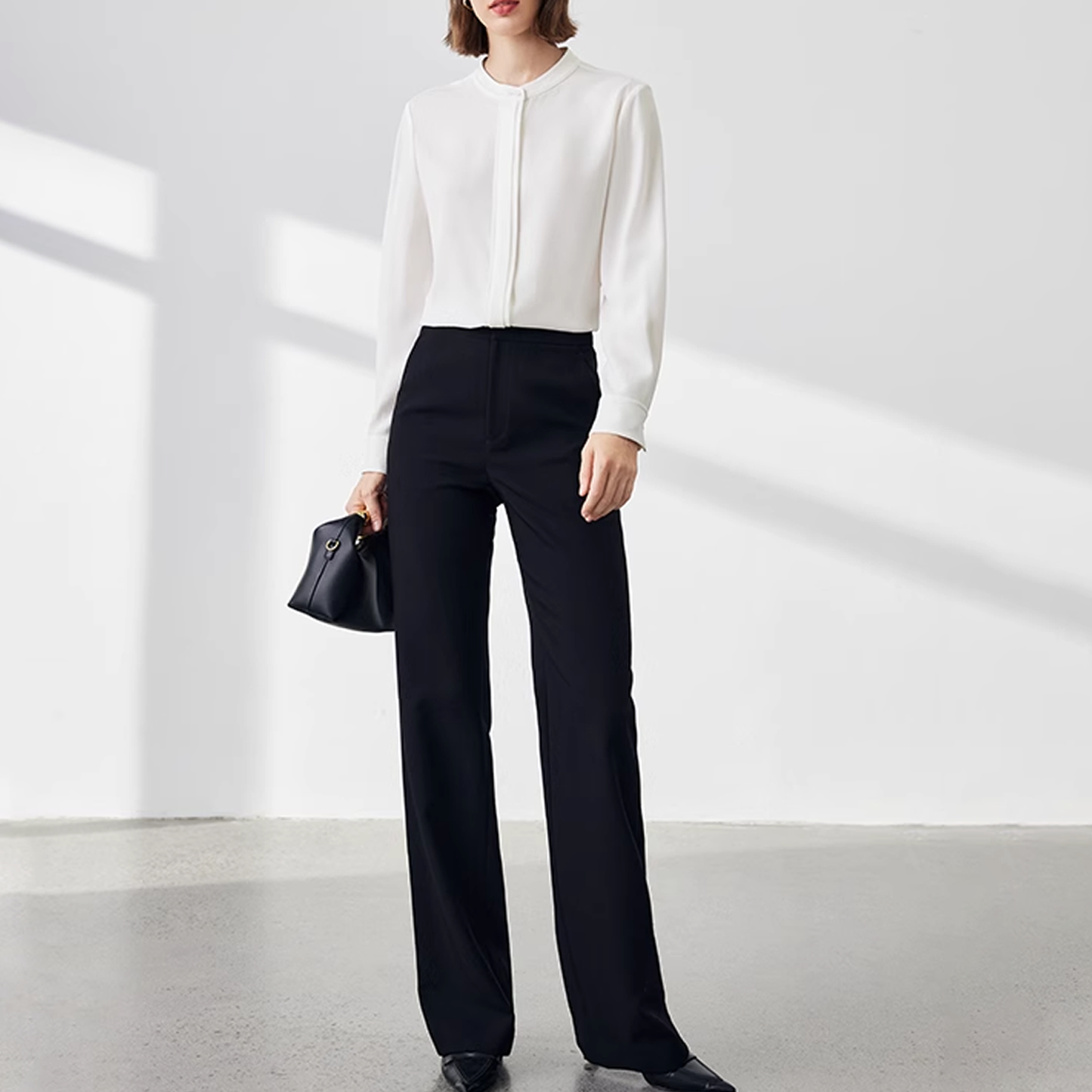 Nelipo women's 2024 spring and autumn new style temperament simple blouses