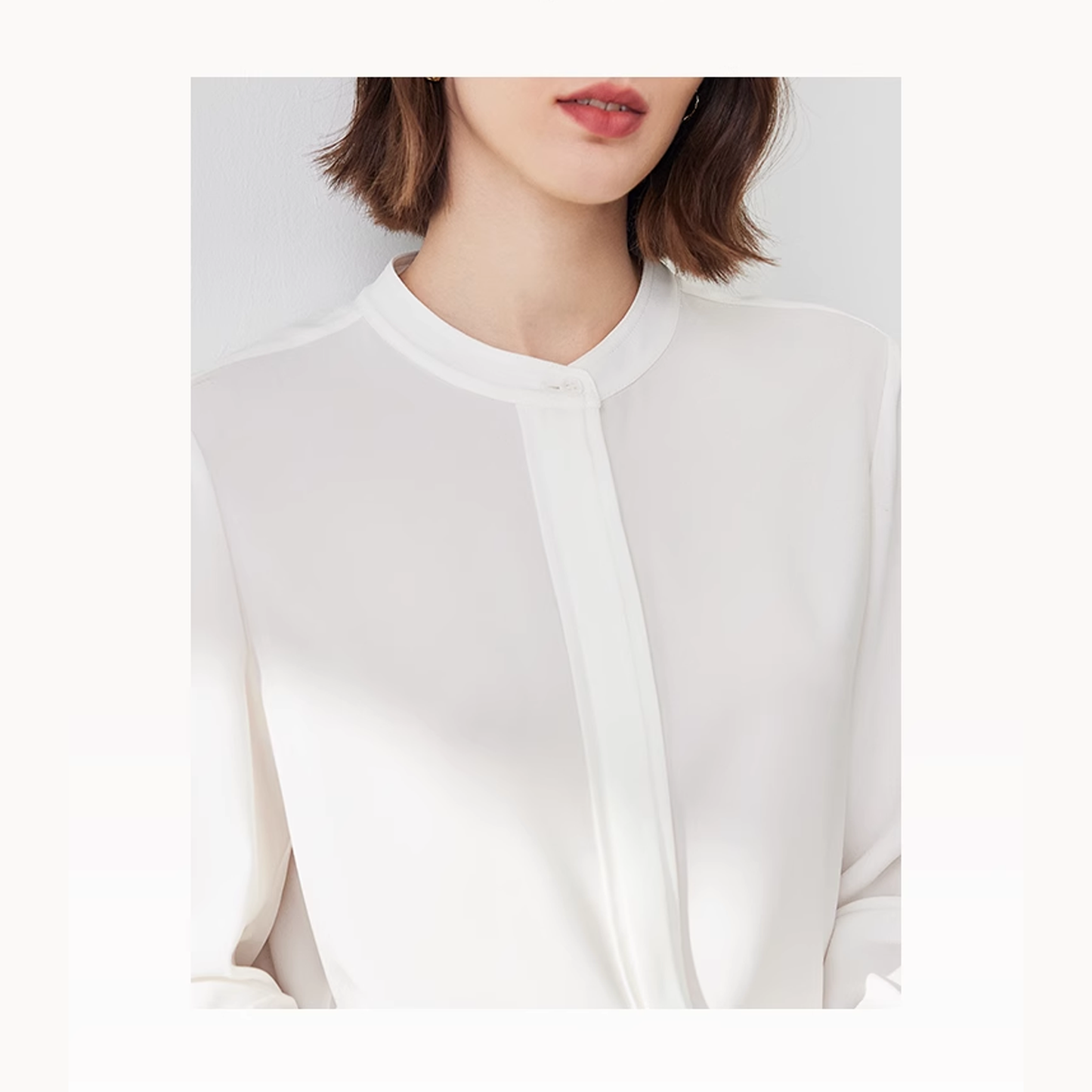 Nelipo women's 2024 spring and autumn new style temperament simple blouses