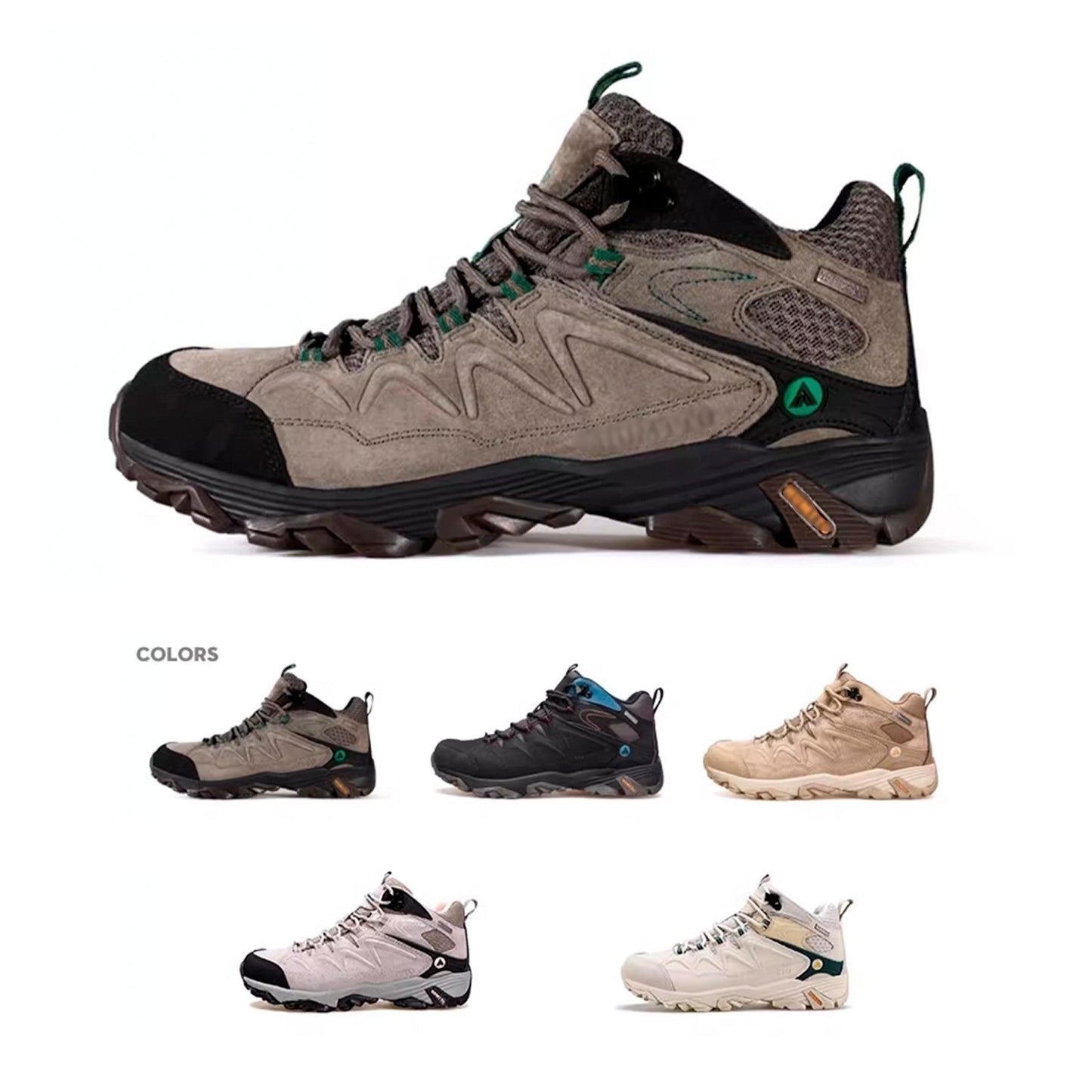 Nelipo Women's outdoor sports waterproof and non-slip Mountaineering shoes