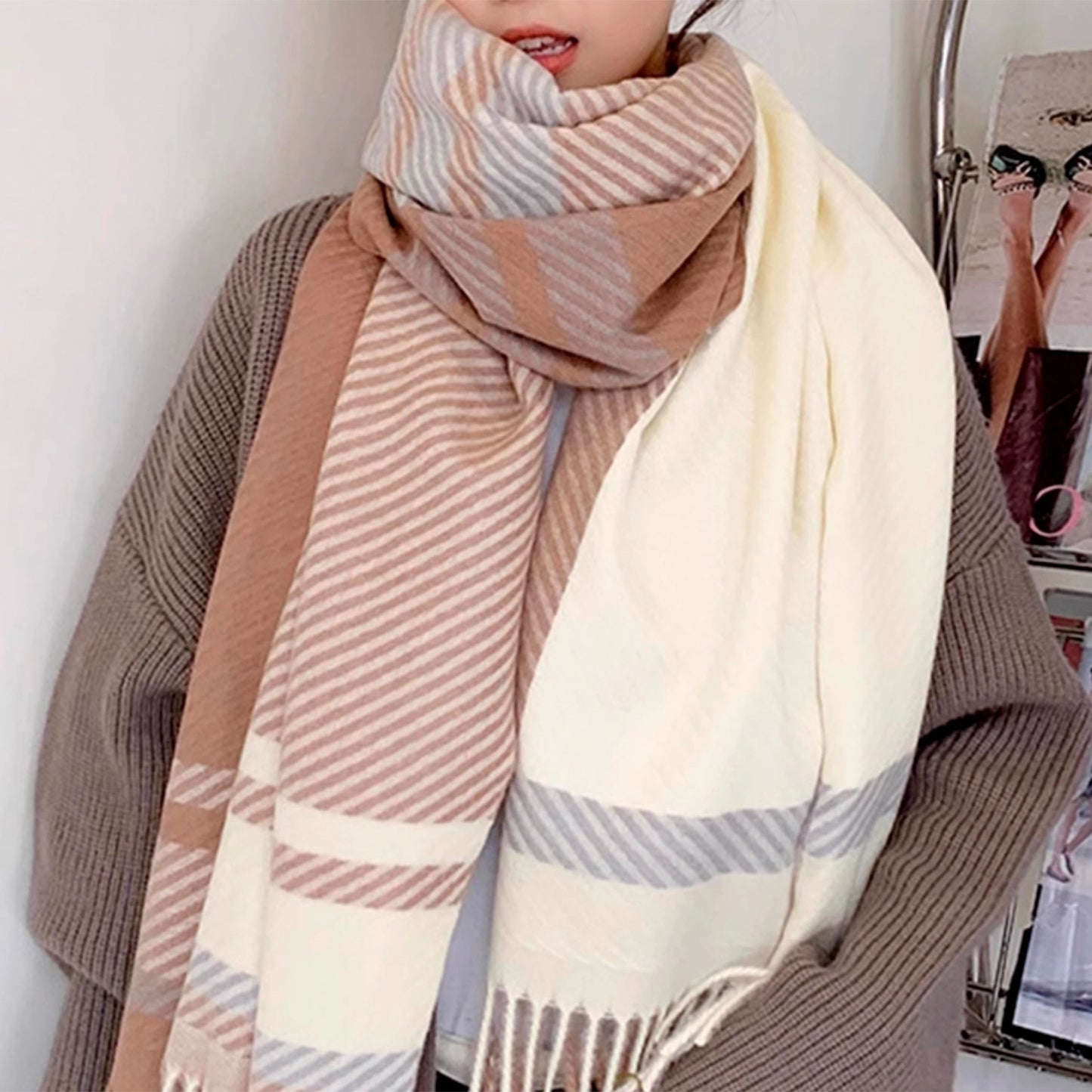 Nelipo autumn and winter warm windproof Scarfs