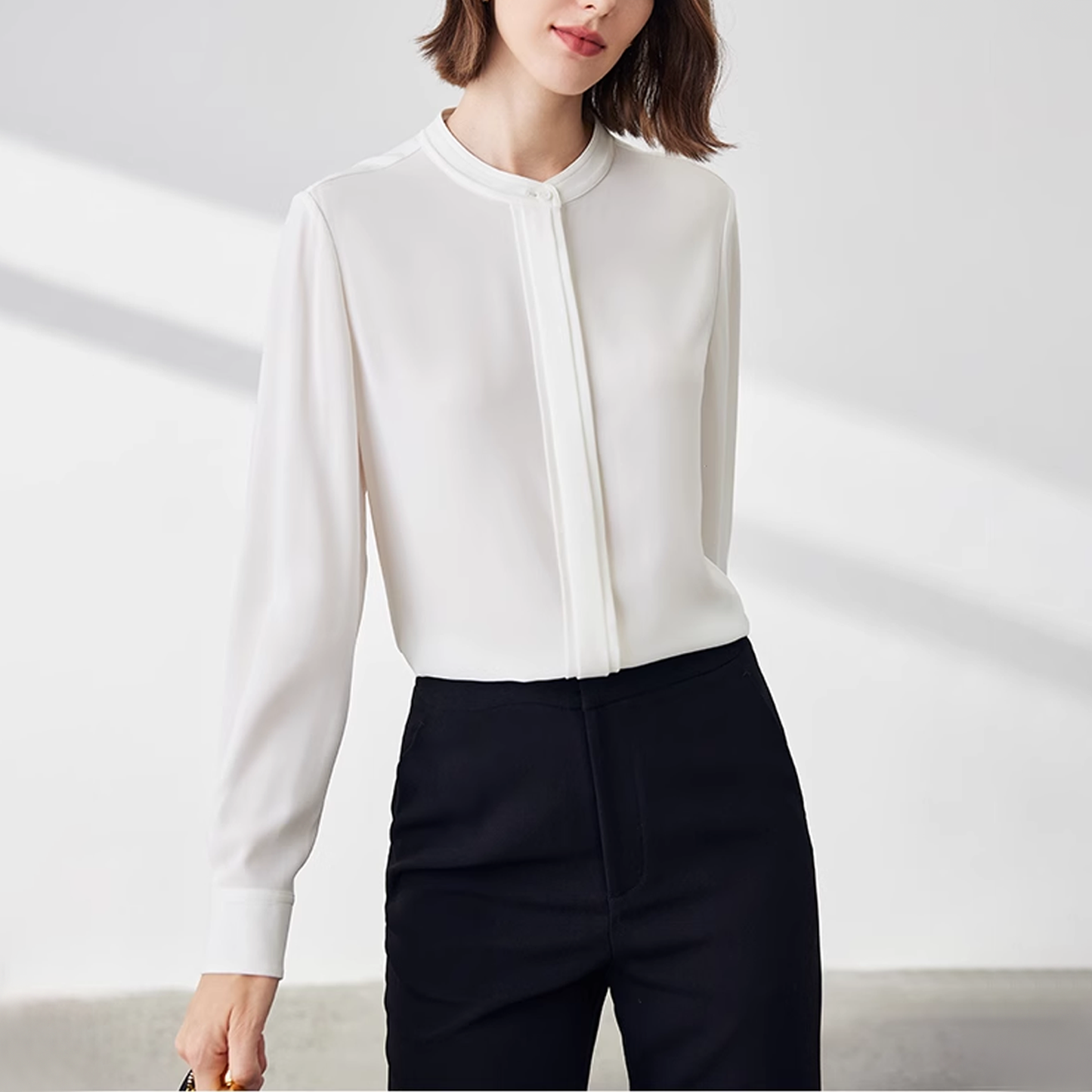 Nelipo women's 2024 spring and autumn new style temperament simple blouses