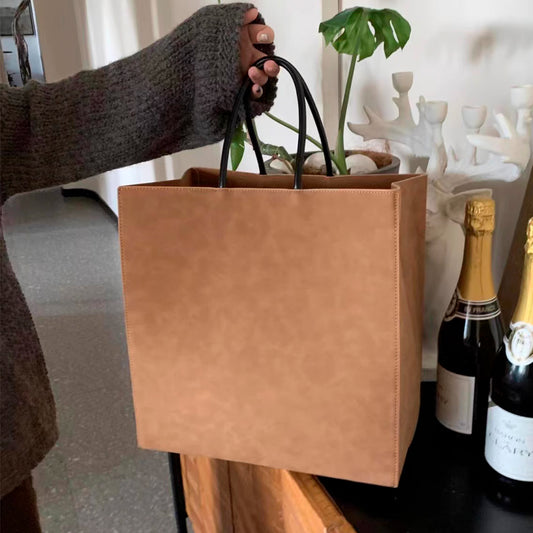 Nelipo leather shopping bags