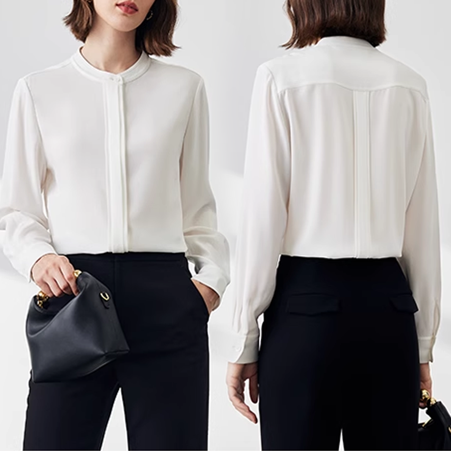 Nelipo women's 2024 spring and autumn new style temperament simple blouses