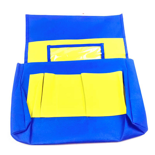 Nelipo pouches for holding school supplies that fits over the back of a chair