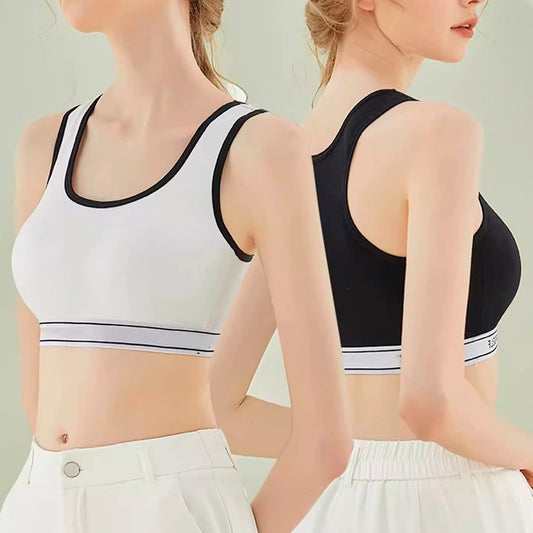 Nelipo Women's pure cotton Underwear summer hurdle sports fitness top