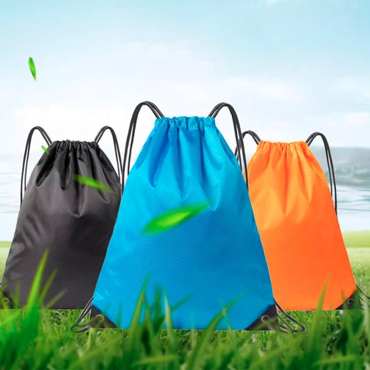 Nelipo sack packs, namely, drawstring bags used as backpacks