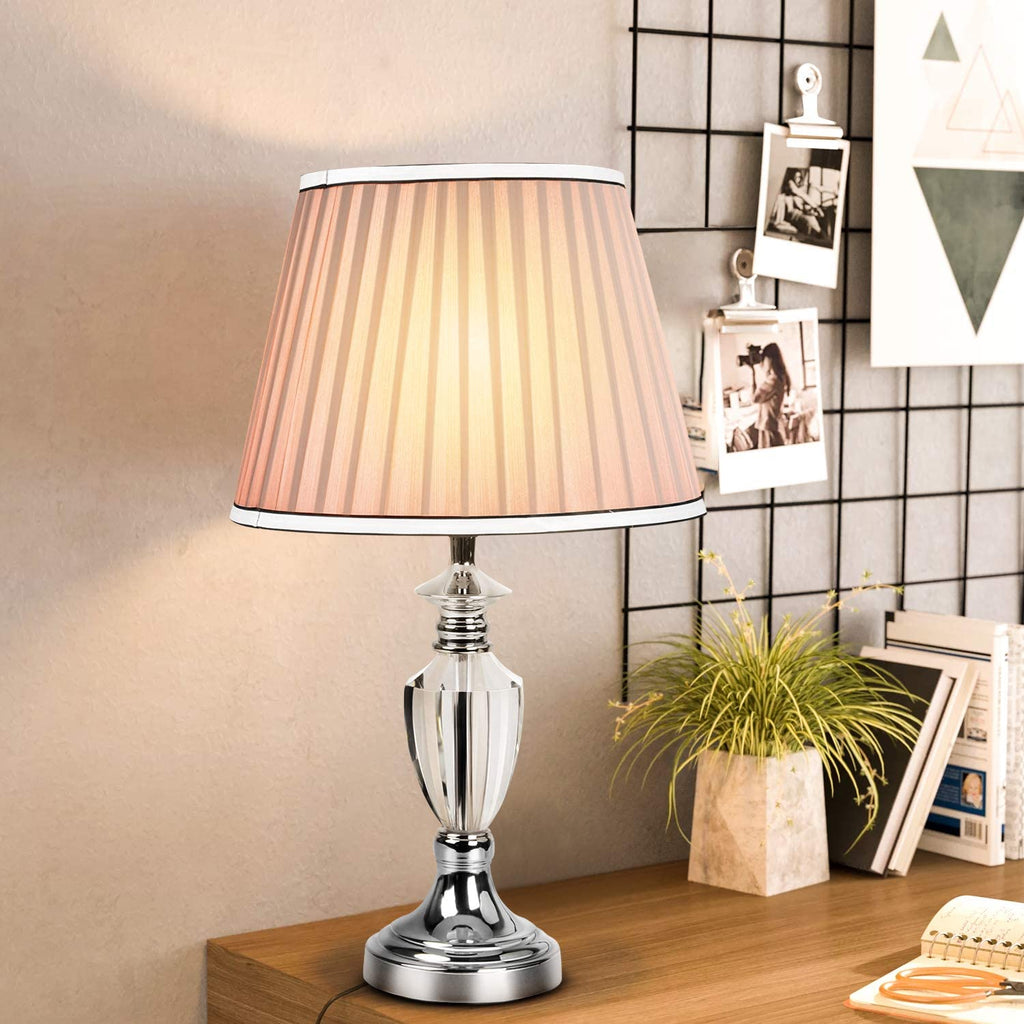 Kyjopa Modern Style Table Lamp Decorative Crystal Desk Lamp