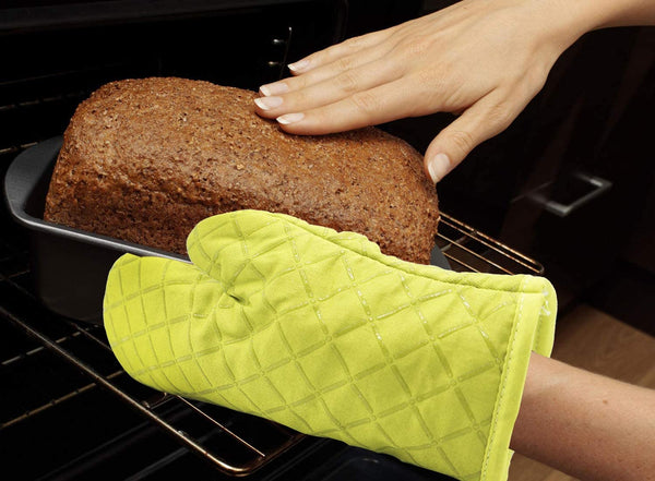 Lagniese Oven Mitts 2pcs, Pot Holders Heat Resistant, Non-Slip Silicone Mesh Mitts